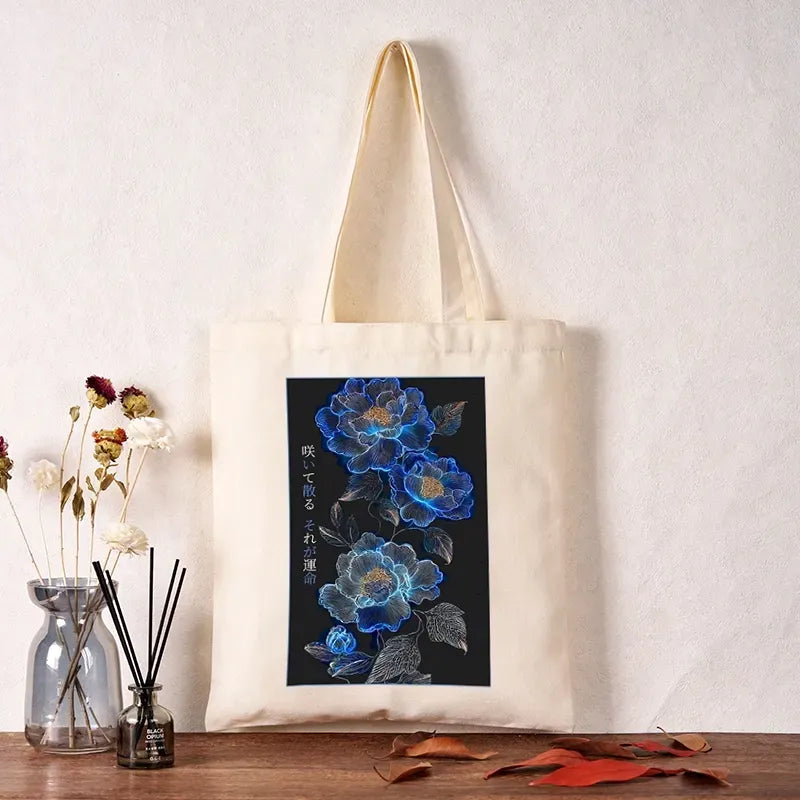 Japanese Canvas Tote Bag for Everyday