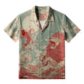 Lion and koi Hawaiian shirt gift for him