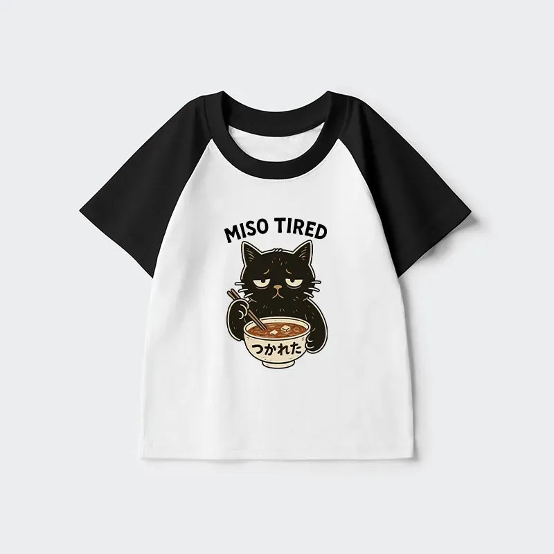 Cute Japanese Raglan Tee for Summer