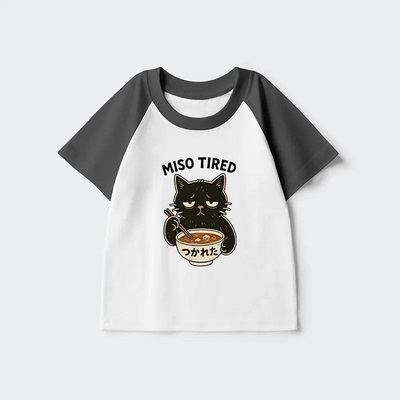 Japanese Kids Raglan T-shirt for Daily Wear