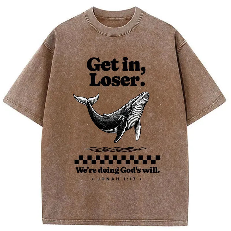 Kyoto-Lion Follow God's Will Washed T-Shirt