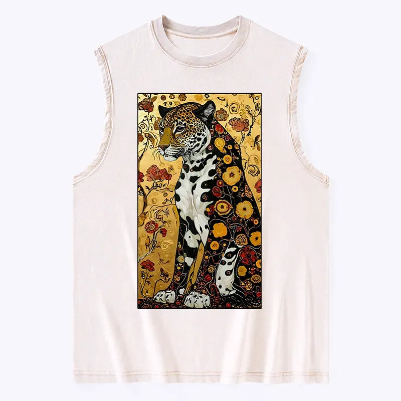 Kyoto Lion Leopard Tank Top for Summer