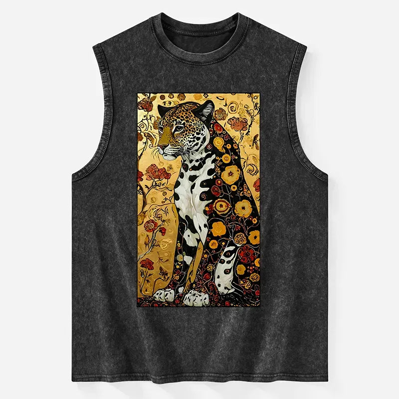 Japanese Leopard Tank Top for Daily Wear