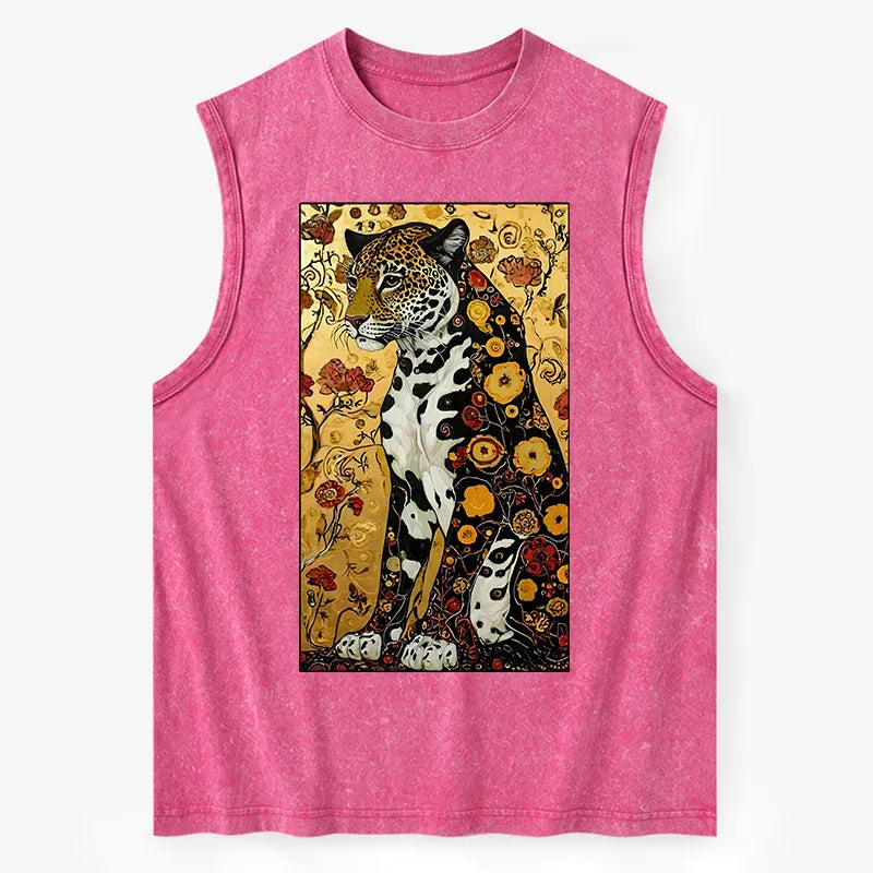 Kyoto Lion Leopard Tank Top for Summer