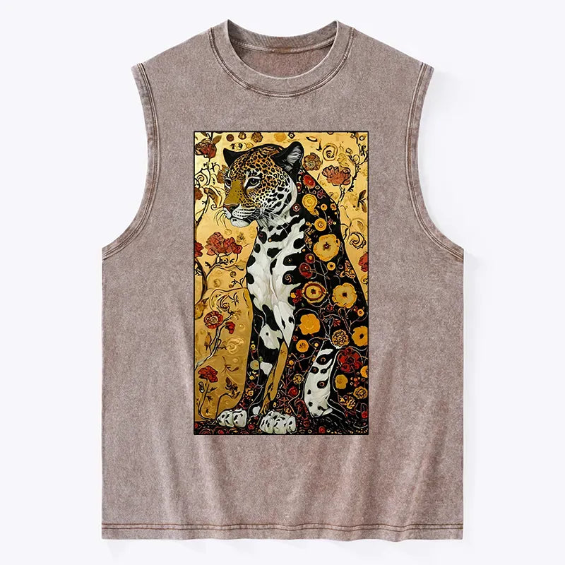 Japanese Leopard Tank Top for Daily Wear