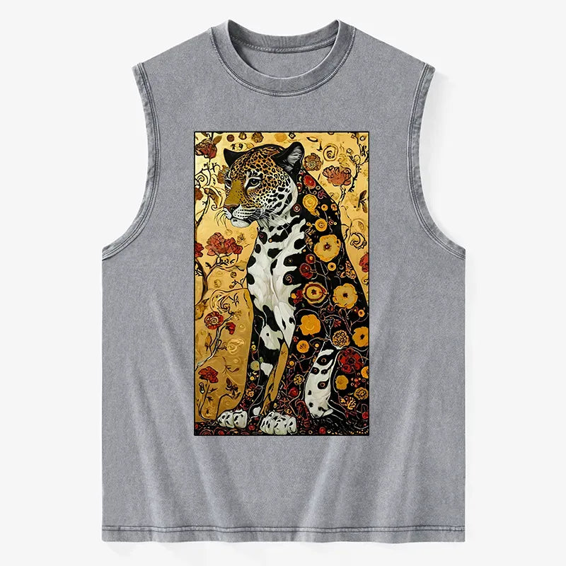 Japanese Leopard Tank Top for Daily Wear
