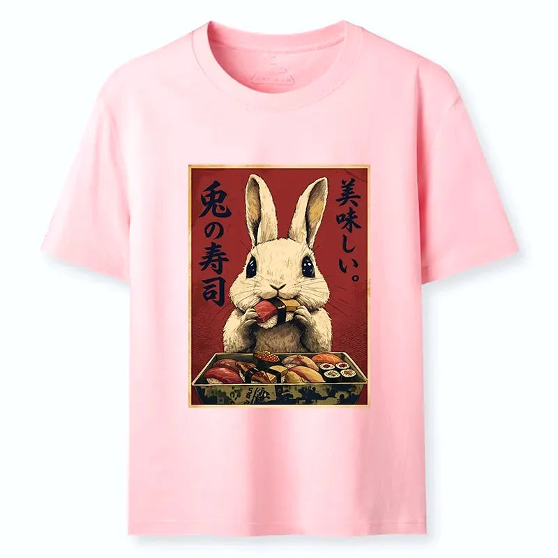 Kyoto-Lion Rabbit Sushi Feast Tee on Sale