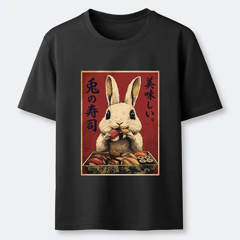 Kyoto-Lion Rabbit Sushi Feast Tee on Sale
