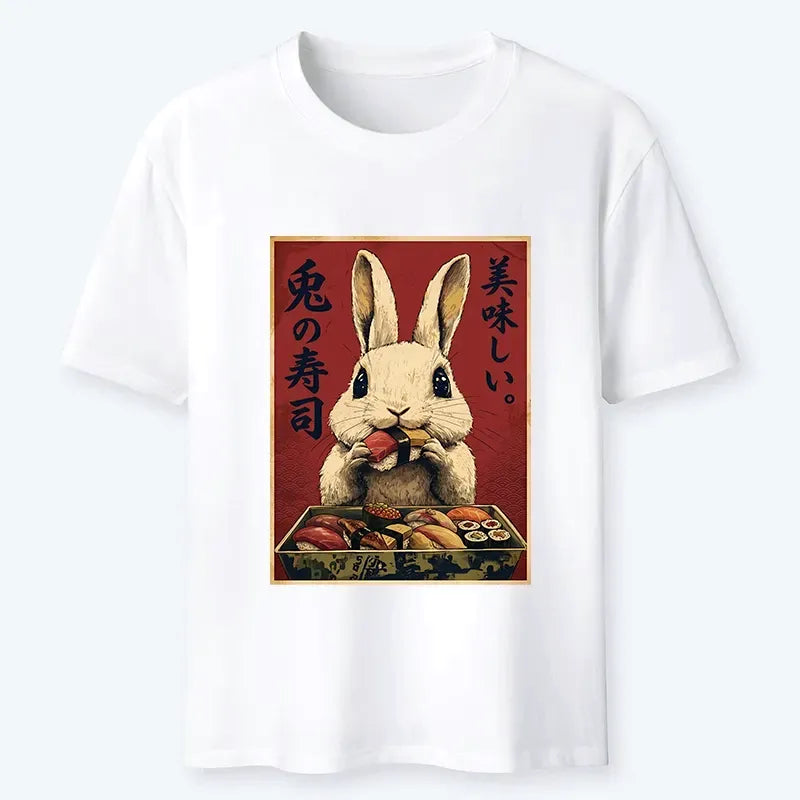 Classic Unisex Cotton T-Shirt with Japanese Art