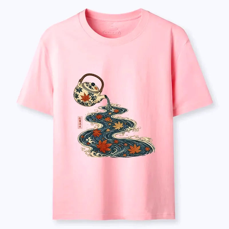 Kyoto Lion Flowing River Art Tee Gift Idea