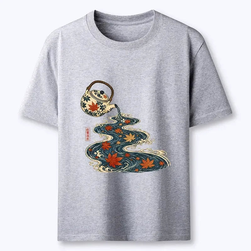Kyoto Lion Flowing River Art Tee Gift Idea