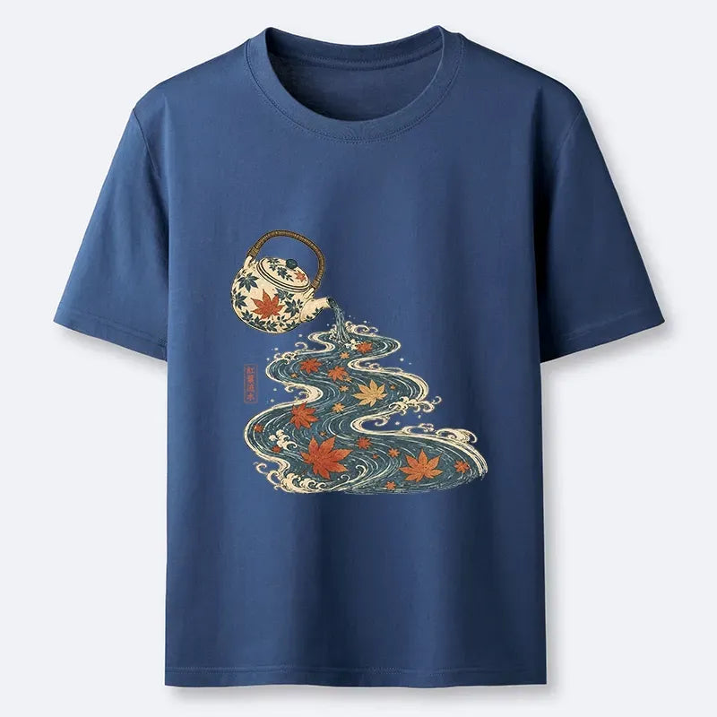 Kyoto Lion Flowing River Art Tee Gift Idea
