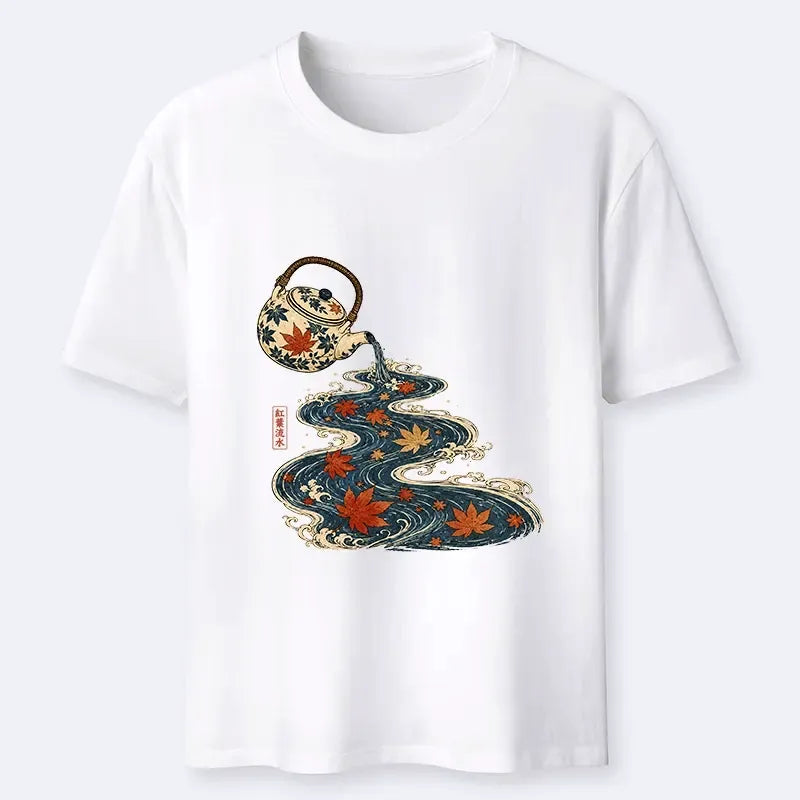 Kyoto Lion Flowing River Art Tee Gift Idea