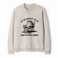 Washed Terry Sweatshirt for Spring Vacation