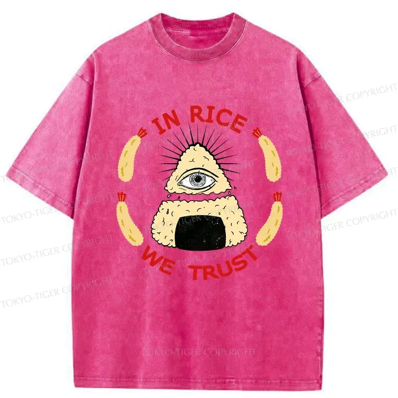 Kyoto-Lion Funny We Trust In Rice Washed T-Shirt