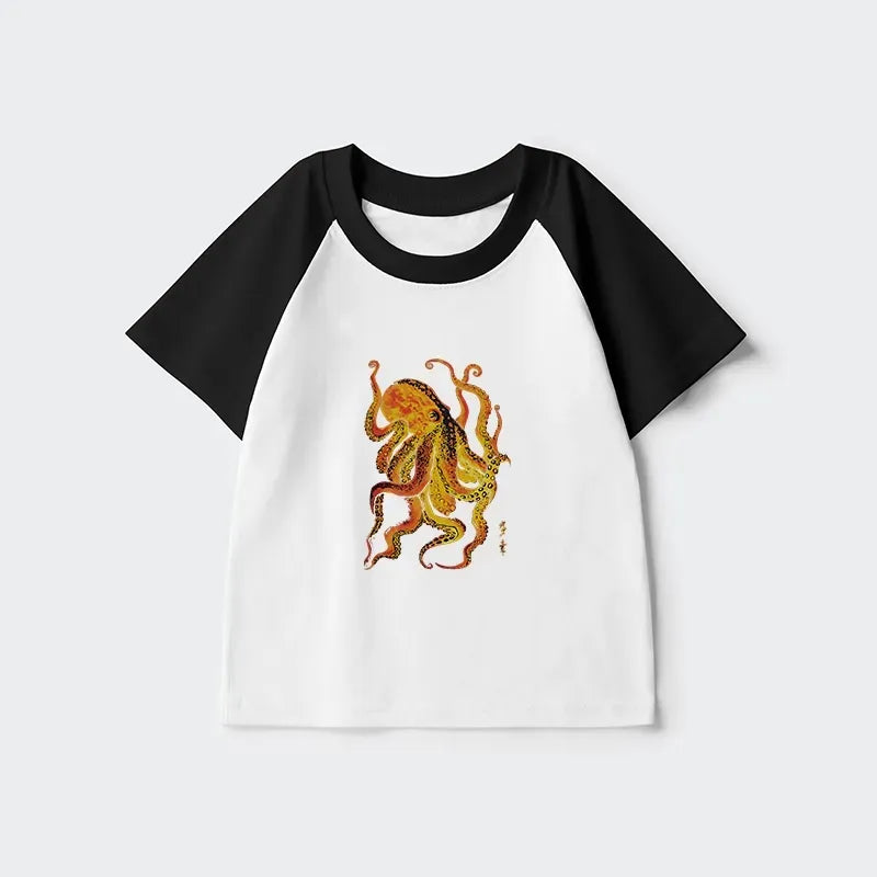 Octopus Raglan T-Shirt for Boys