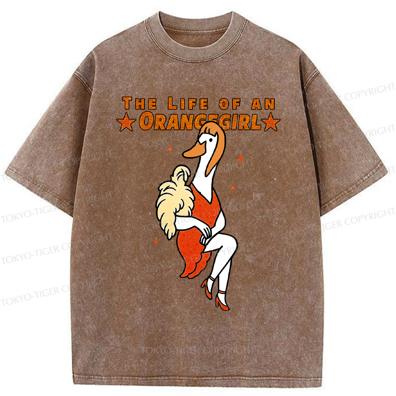 Washed Japanese T-Shirt for Summer