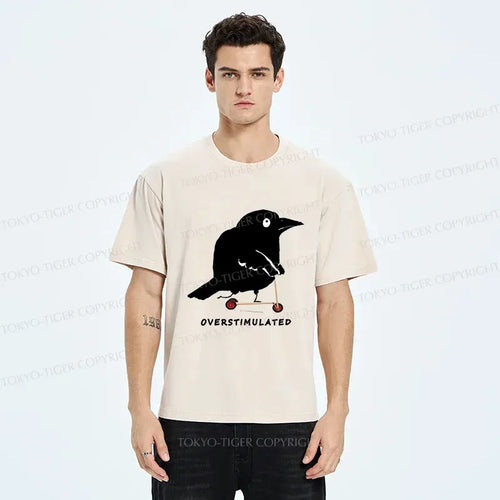 Kyoto-Lion Bird Are Overstimulated Washed T-Shirt