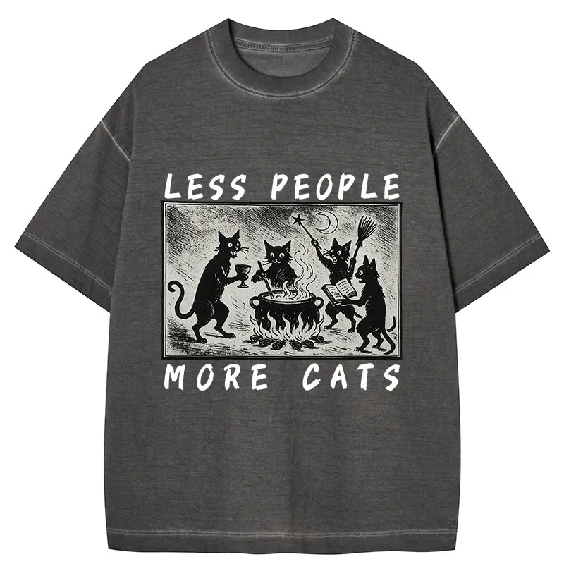 Kyoto-Lion Cat Sacrifice Ceremony Gradient Washed T-Shirt