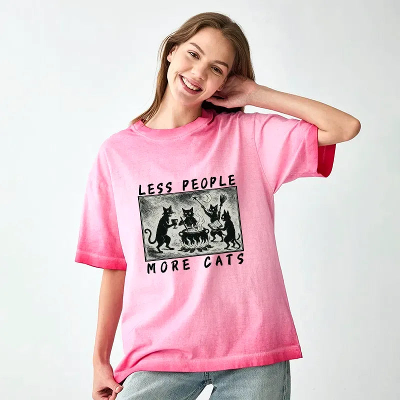 japanese vintage cat t-shirt for daily wear