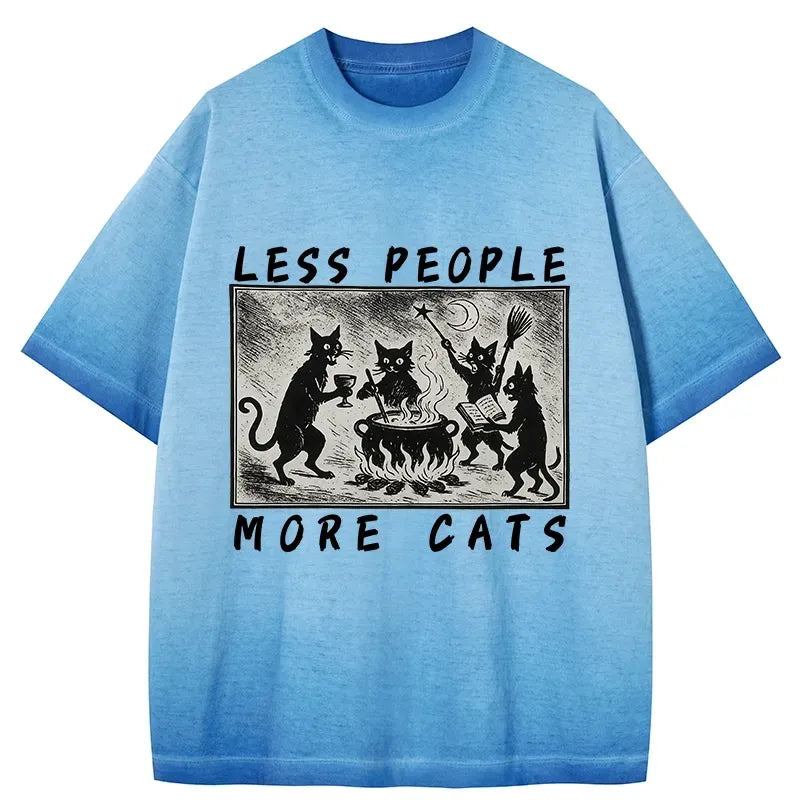 unisex cat graphic tee for streetwear