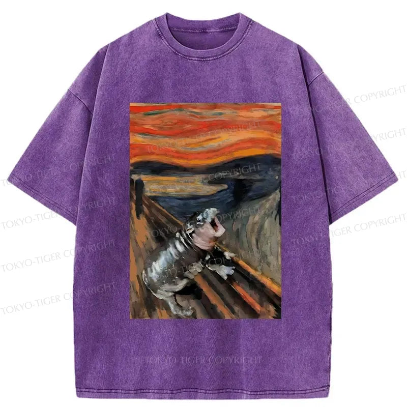 Japanese Woodblock Print T-Shirt for Daily Wear