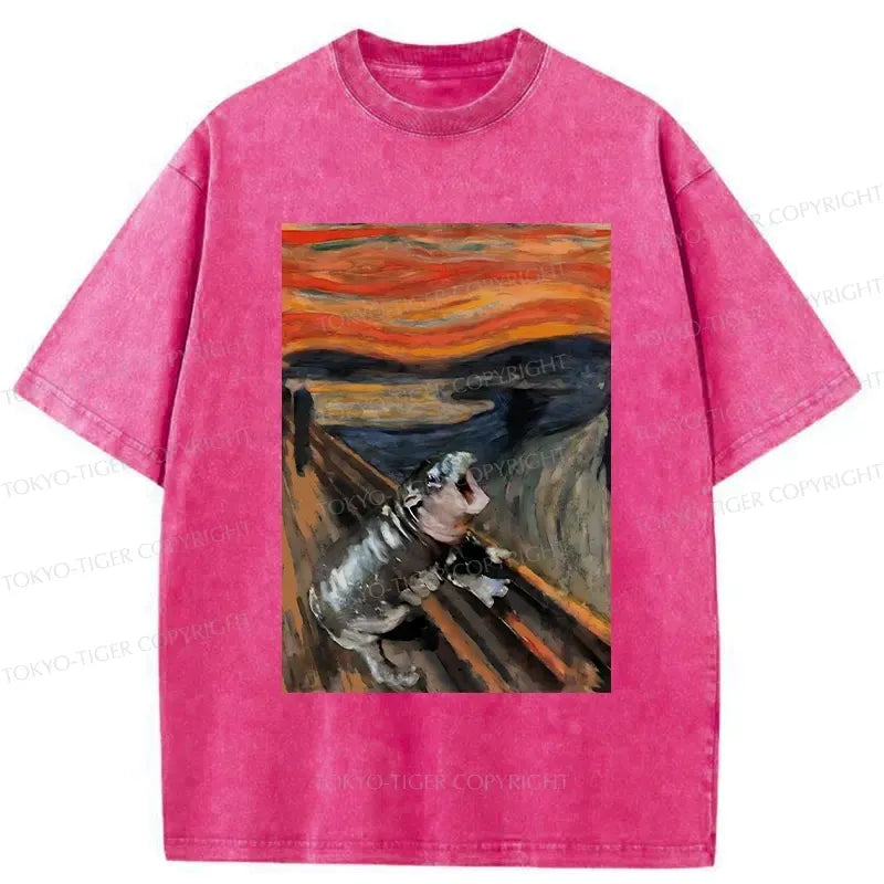 Japanese Woodblock Print T-Shirt for Daily Wear