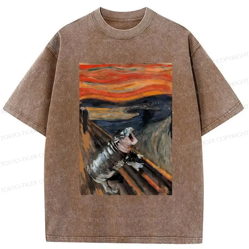 The Scream Ukiyo-e T-Shirt for Anime Convention