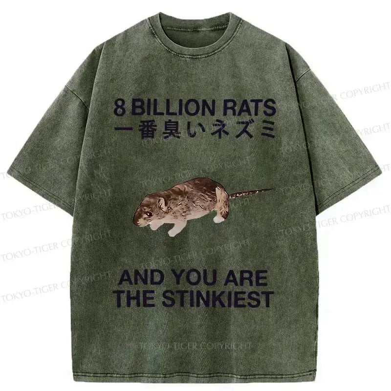 Kyoto-Lion World's Stinkiest Rat Washed T-Shirt