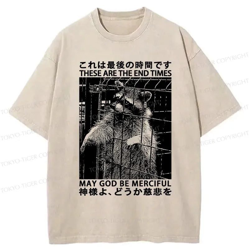 Japanese vintage washed t-shirt for daily wear