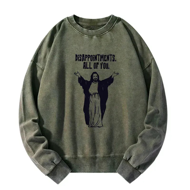 Kyoto-Lion God Gives Disappointment Washed Sweatshirt