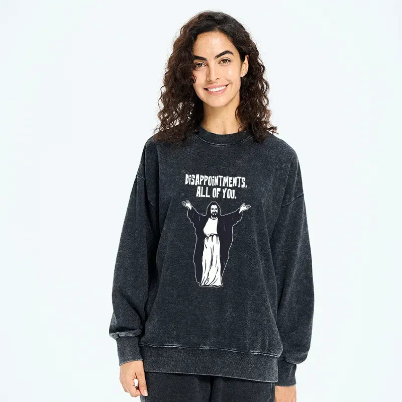 Japanese Washed Sweatshirt for Streetwear