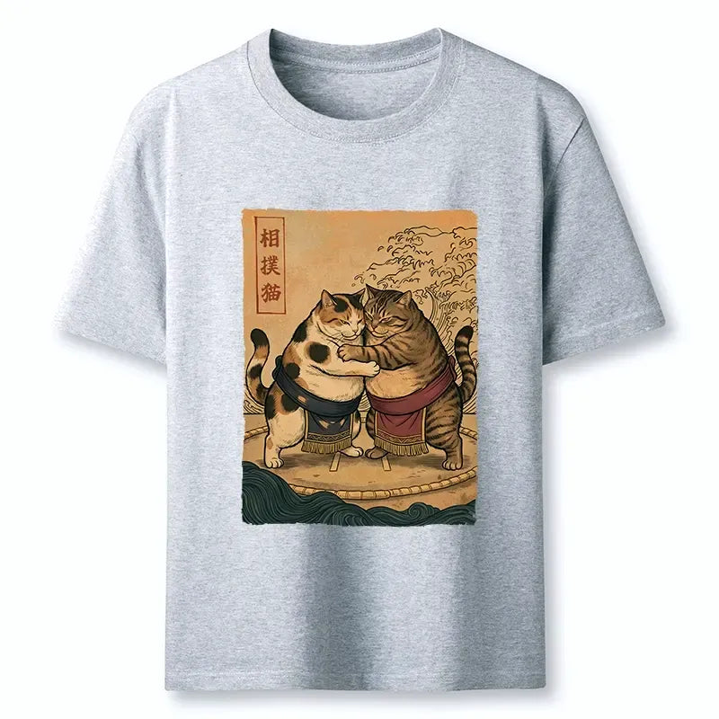 Kyoto-Lion Sumo Cats Ready To Fight Classic T-Shirt