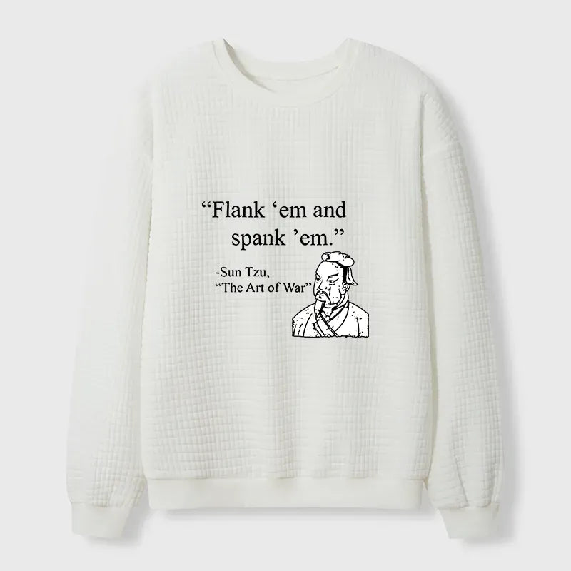 Kyoto Lion funny waffle sweatshirt free shipping