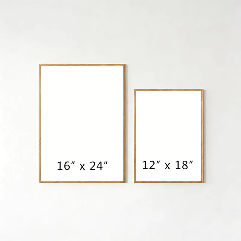 Kyoto-Lion Minimal Asian Ink Brush Gecko Vibe Wall Art Poster