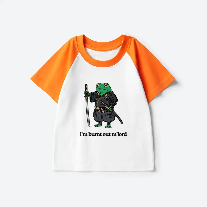Tired frog t-shirt for kids gift idea