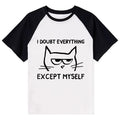 Kyoto-Lion Confident Kitten Raglan T-shirt