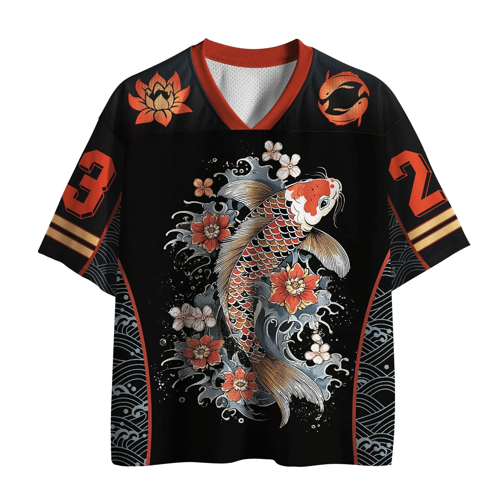 Japanese Koi Mesh Jersey for Summer