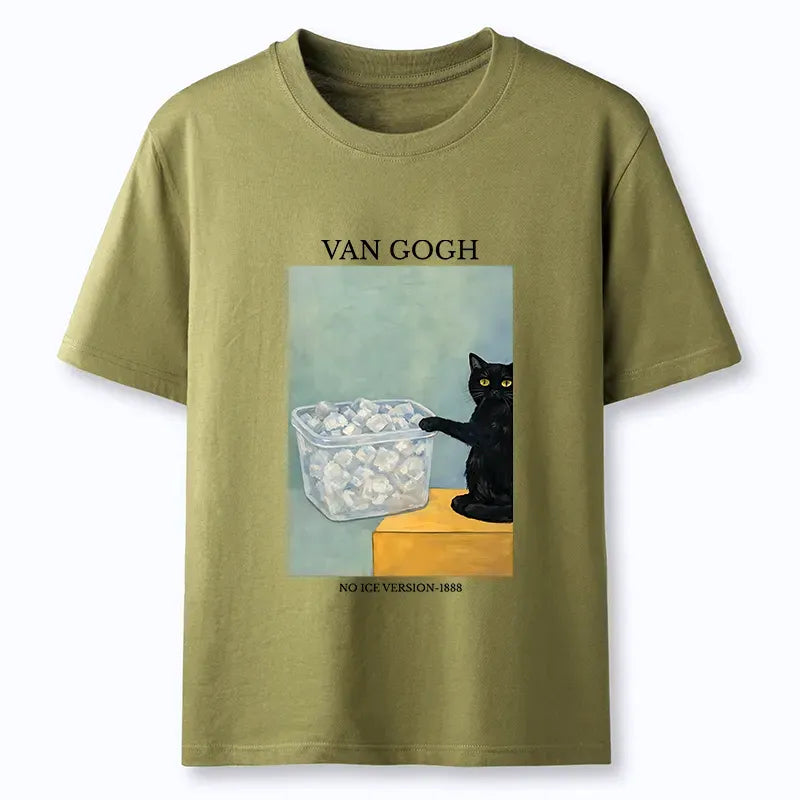 Ukiyo-e Cat Spilled Ice T-Shirt Gift Idea