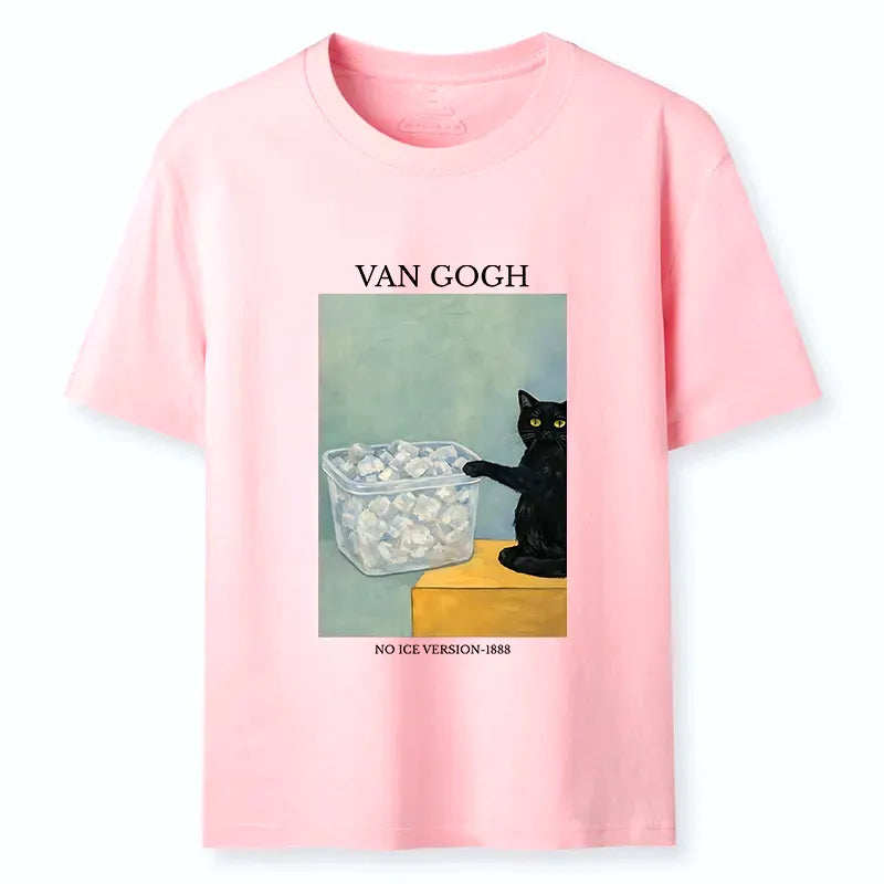 Ukiyo-e Cat Spilled Ice T-Shirt Gift Idea