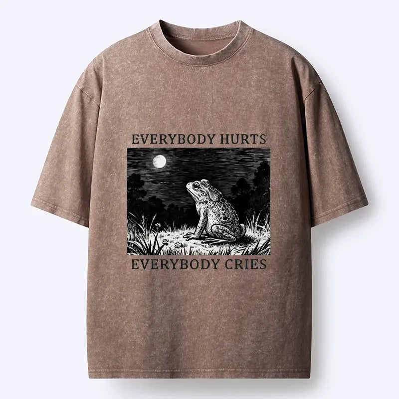 Lonely Frog Moonlight T-Shirt for Summer