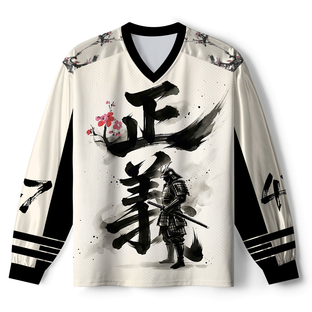 Kyoto-Lion Justice Kanji Paneled Long Sleeve Jersey