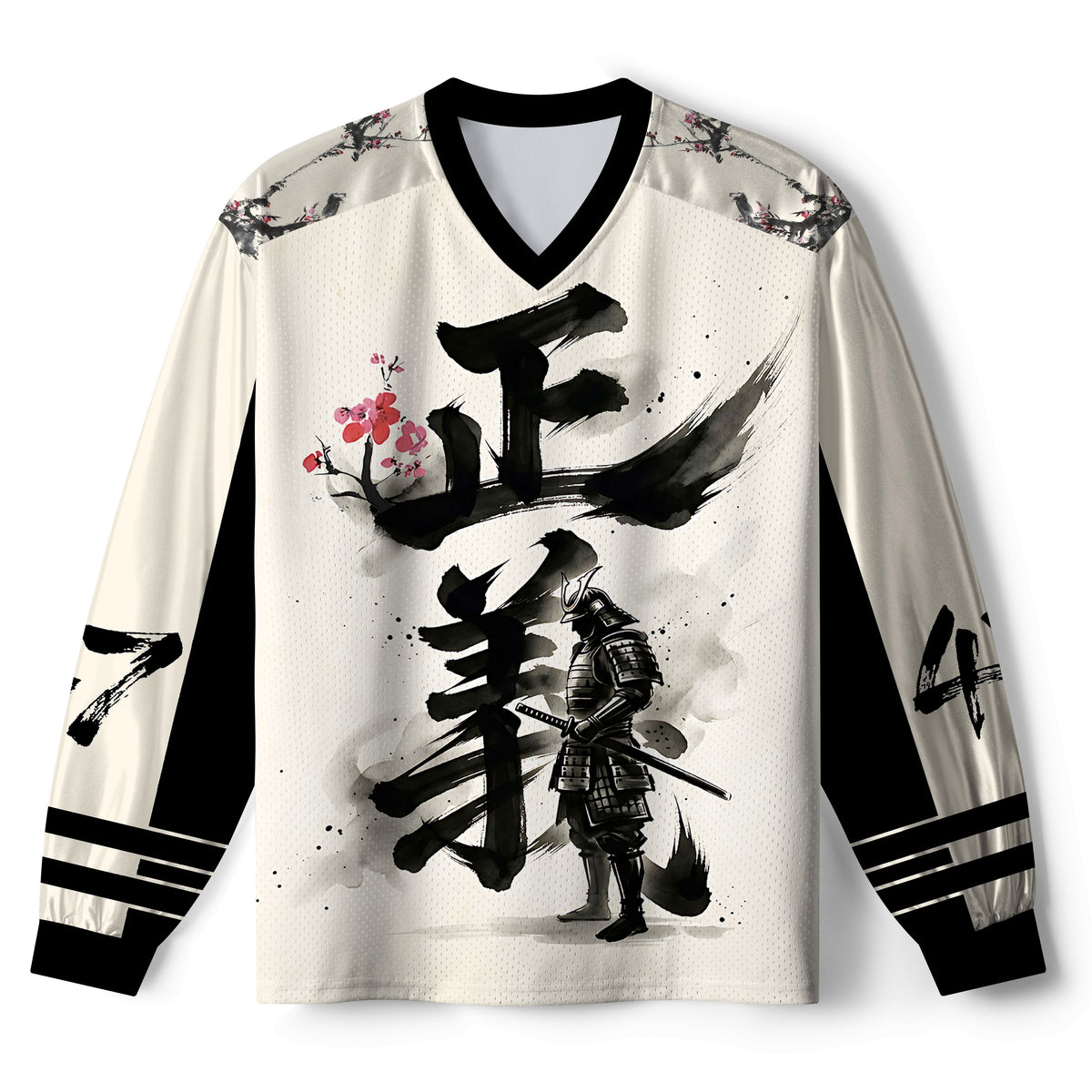 Kyoto-Lion Justice Kanji Paneled Long Sleeve Jersey