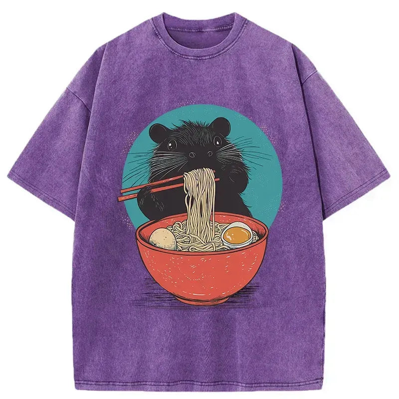 Japanese Washed T-Shirt for Daily Wear