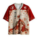 Elegant Cat Geisha Mesh Jersey