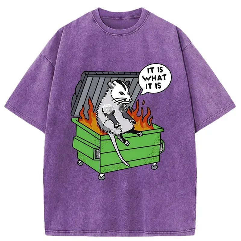 Vintage Washed T-Shirt for Summer