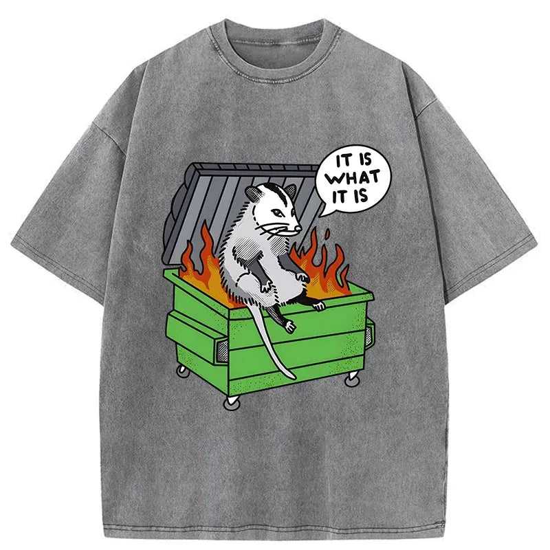 Vintage Washed T-Shirt for Summer