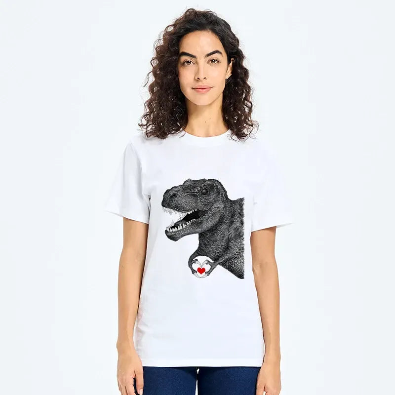 Kyoto-Lion Dinosaur Making A Heart Shape Classic T-Shirt