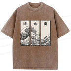 Japanese Wave Washed T-Shirt on Sale