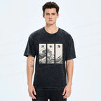 Japanese Wave Washed T-Shirt on Sale